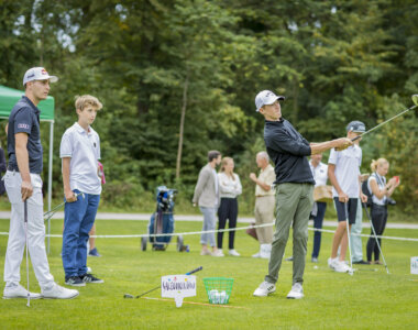 SalzburgerLand Medientermin und exklusives Talente-Training
mit USPGA-Tour-Golfer Matthias Schwab im Golfclub Klessheim Foto: Neumayr/Leopold 19.08.2022
