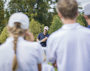 SalzburgerLand Medientermin und exklusives Talente-Training
mit USPGA-Tour-Golfer Matthias Schwab im Golfclub Klessheim Foto: Neumayr/Leopold 19.08.2022